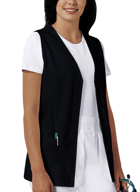 Cherokee Fashion Solids Button Front Vest